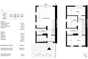 Rzut - Dom na sprzedaż 4 pokoje o powierzchni 95,13 m² - numer 55E w Widawa