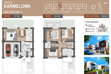 Rzut - Dom na sprzedaż 4 pokoje o powierzchni 165,62 m² - numer 4 w Karmelove