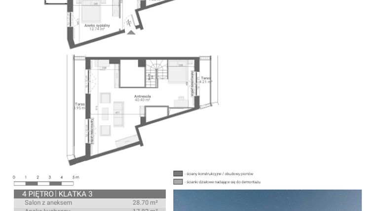Rzut - Mieszkanie na sprzedaż 3 pokoje o powierzchni 105,96 m² - numer M57 w Ultra Marina etap II