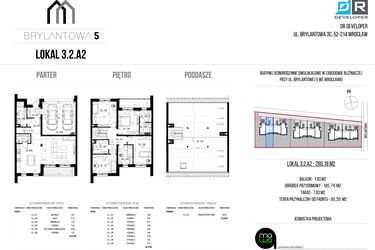 Rzut - Dom na sprzedaż 6 pokoi o powierzchni 280,18 m² - numer 3.2.A2 w Brylantowa 5