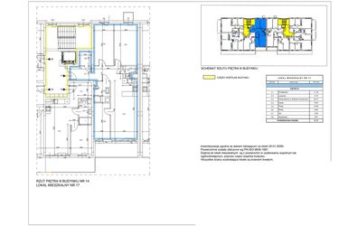 Rzut - Mieszkanie na sprzedaż 4 pokoje o powierzchni 82,5 m² - numer A17 w Lwowska 14
