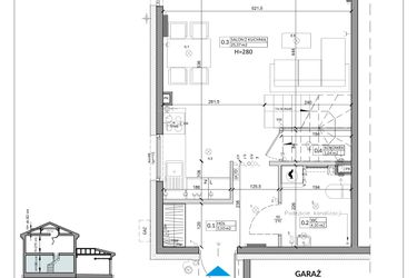 Rzut - Dom na sprzedaż 3 pokoje o powierzchni 76,58 m² - numer 26A w Zielono Mi