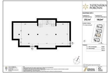 Rzut - Dom na sprzedaż 5 pokoi o powierzchni 272,1 m² - numer B3 w Poronin Tatrzańska