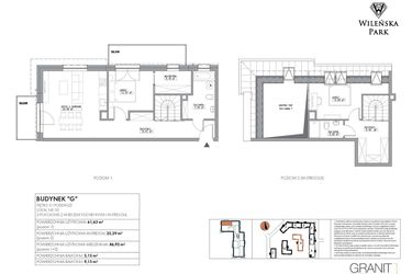Rzut - Mieszkanie na sprzedaż 3 pokoje o powierzchni 86,92 m² - numer G35 w Wileńska Park