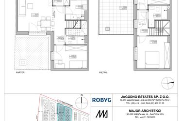 Rzut - Dom na sprzedaż 4 pokoje o powierzchni 81,49 m² - numer RJ5/C1/C15/A w Robyg Jagodno