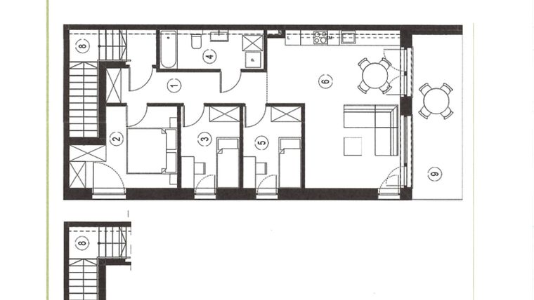 Rzut - Mieszkanie na sprzedaż 4 pokoje o powierzchni 79,14 m² - numer 24_2 w Apartamenty Sielanka