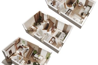 Rzut - Dom na sprzedaż 5 pokoi o powierzchni 117,97 m² - numer 1 w Wille Stolema