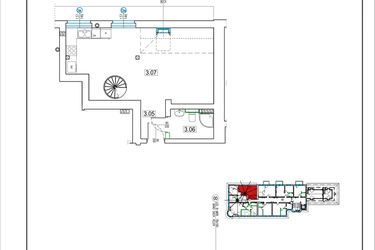 Rzut - Mieszkanie na sprzedaż 2 pokoje o powierzchni 46,44 m² - numer 24 w Kamienica 62