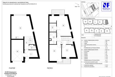 Rzut - Dom na sprzedaż 4 pokoje o powierzchni 123,7 m² - numer J1 w Dębowa Residence