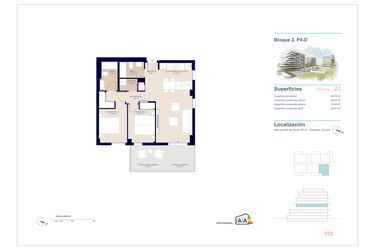Rzut - Mieszkanie na sprzedaż 2 pokoje o powierzchni 81,77 m² - numer 4-D w Apartamenty w La Vila Joiosa - 84746678