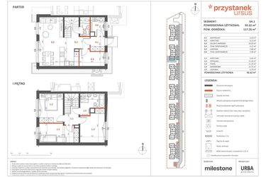 Rzut - Dom na sprzedaż 5 pokoi o powierzchni 91,06 m² - numer 6A.1 w Przystanek Ursus