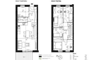 Rzut - Mieszkanie na sprzedaż 4 pokoje o powierzchni 85,83 m² - numer 18/2 w Osiedle Księżnej Dąbrówki - Skarbcowa