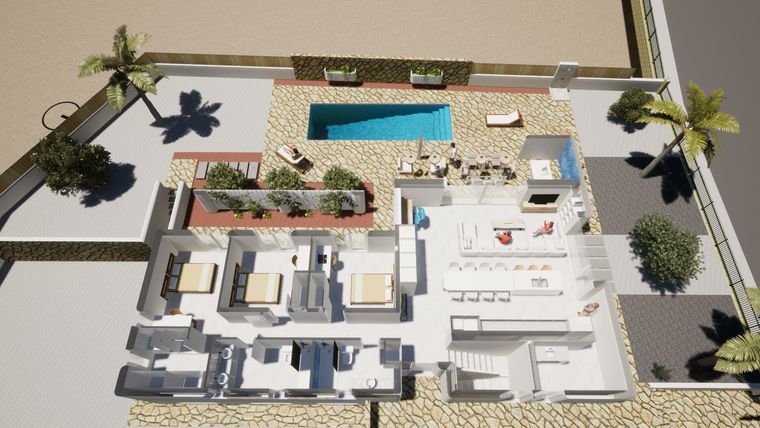 Rzut - Dom na sprzedaż 3 pokoje o powierzchni 167,94 m² - numer 1 w Dom w l'Alfàs del Pi - 41926470