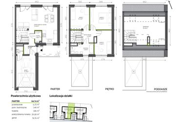 Rzut - Dom na sprzedaż 5 pokoi o powierzchni 118,09 m² - numer b9.L2 w Ogrody Wojszyce