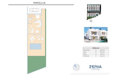 Rzut - Dom na sprzedaż 3 pokoje o powierzchni 241 m² - numer 16 w La Zenia Victory - Orihuela Costa