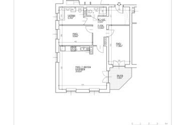 Rzut - Mieszkanie na sprzedaż 3 pokoje o powierzchni 72,14 m² - numer 28 w Północna 26