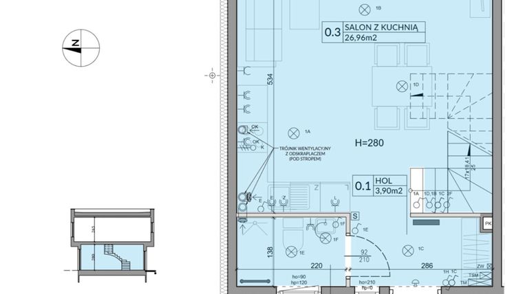 Rzut - Dom na sprzedaż 4 pokoje o powierzchni 74,16 m² - numer 60 w Boska Ksawerowska 2 etap 4