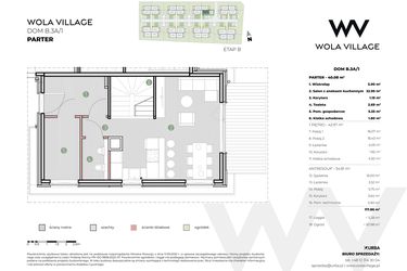 Rzut - Dom na sprzedaż 4 pokoje o powierzchni 117,86 m² - numer B.3A/1 w Wola Village