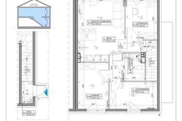Rzut - Mieszkanie na sprzedaż 4 pokoje o powierzchni 67,46 m² - numer 34B w Domy na Witosa etap 1B