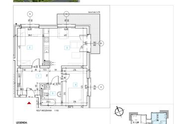 Rzut - Mieszkanie na sprzedaż 3 pokoje o powierzchni 61,49 m² - numer C.15 w Nad Nielbą II
