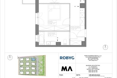 Rzut - Mieszkanie na sprzedaż 2 pokoje o powierzchni 48,76 m² - numer VV/C/2/4 w Villa Viva