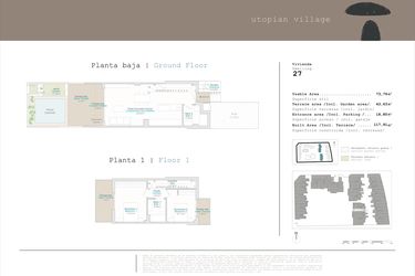 Rzut - Mieszkanie na sprzedaż 2 pokoje o powierzchni 73,76 m² - numer 0-AD-27 w Apartamenty w El Verger - 76383115