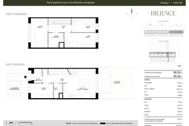 Rzut - Dom na sprzedaż 5 pokoi o powierzchni 88,24 m² - numer 4 w Hillence