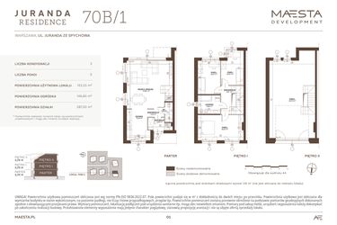 Rzut - Dom na sprzedaż 5 pokoi o powierzchni 123,23 m² - numer 70B_1 w Juranda Residence