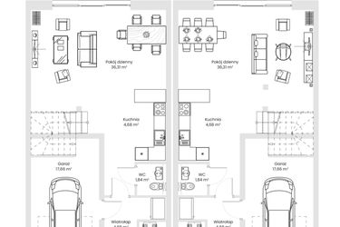 Rzut - Dom na sprzedaż 5 pokoi o powierzchni 133,5 m² - numer 31 w Osiedle WizaWi
