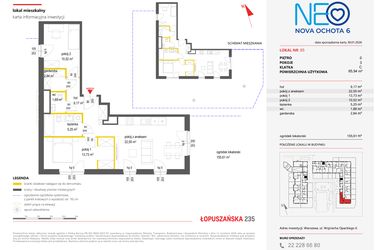 Rzut - Mieszkanie na sprzedaż 3 pokoje o powierzchni 65,94 m² - numer 95 w Neo Nova Ochota 6