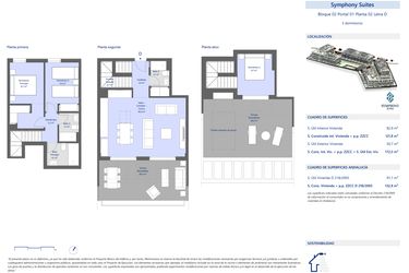 Rzut - Mieszkanie na sprzedaż 3 pokoje o powierzchni 121 m² - numer 212D w Symphony Suites
