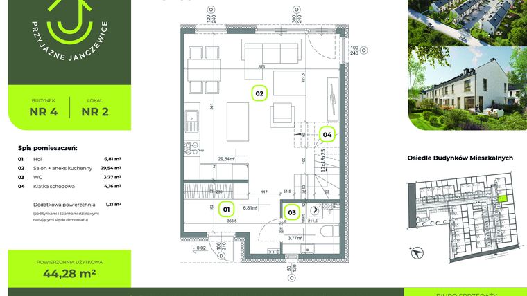 Rzut - Dom na sprzedaż 4 pokoje o powierzchni 88 m² - numer B4.2 w Przyjazne Janczewice