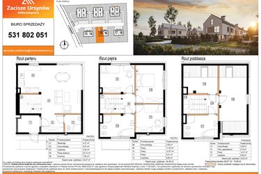 Rzut - Dom na sprzedaż 5 pokoi o powierzchni 130,28 m² - numer 15 w Zacisze Ursynów