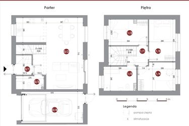 Rzut - Dom na sprzedaż 4 pokoje o powierzchni 102,6 m² - numer 7B w Parkowy Zakątek