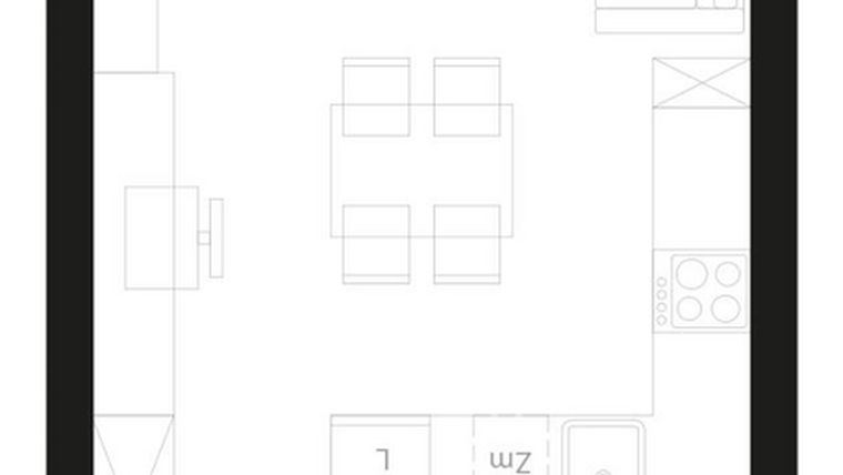 Rzut - Mieszkanie na sprzedaż 1 pokój o powierzchni 32,26 m² - numer M20 w Atrium House
