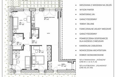 Rzut - Mieszkanie na sprzedaż 4 pokoje o powierzchni 82,03 m² - numer 232/1 w Kamieńskiego 232