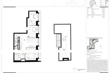 Rzut - Mieszkanie na sprzedaż 3 pokoje o powierzchni 54,57 m² - numer F.4.3 w Nowa Stawowa