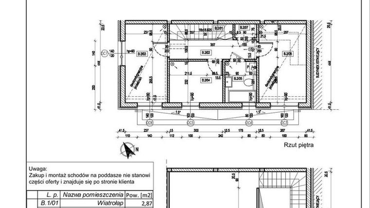 Rzut - Dom na sprzedaż 4 pokoje o powierzchni 84,81 m² - numer 35 F/2 w Spacerowa Park Radwanice