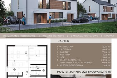 Rzut - Dom na sprzedaż 5 pokoi o powierzchni 102,58 m² - numer A.5.1 w Pustynna 51