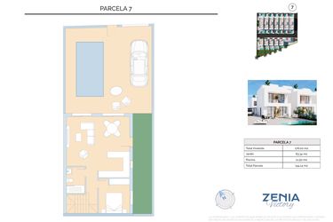 Rzut - Dom na sprzedaż 3 pokoje o powierzchni 144,14 m² - numer 7 w La Zenia Victory - Orihuela Costa