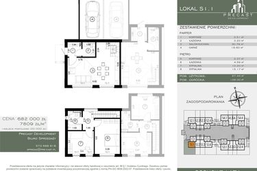 Rzut - Dom na sprzedaż 4 pokoje o powierzchni 87,34 m² - numer S1.1 w Osiedle Sosnowe Łazy