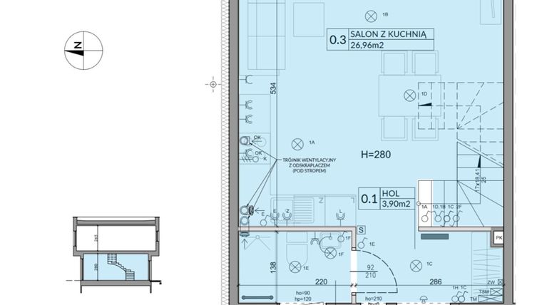 Rzut - Dom na sprzedaż 4 pokoje o powierzchni 74,16 m² - numer 28 w Boska Ksawerowska 2 etap 2