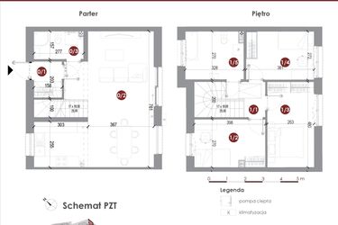 Rzut - Dom na sprzedaż 4 pokoje o powierzchni 89,32 m² - numer 16A w Parkowy Zakątek
