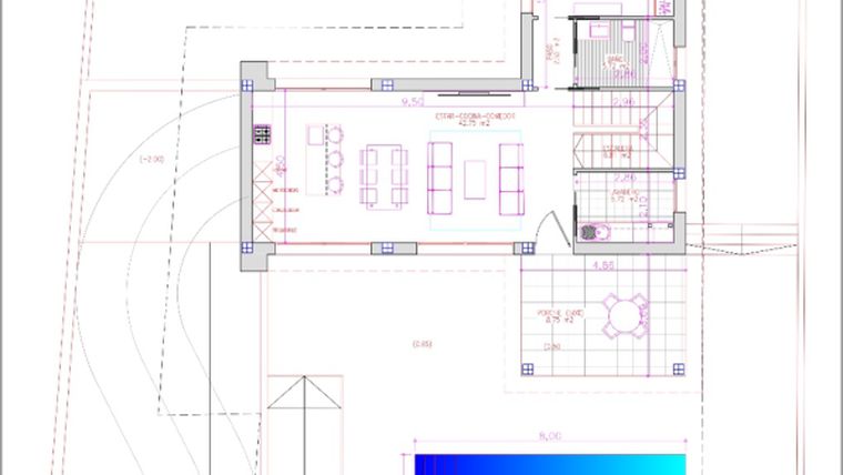 Rzut - Dom na sprzedaż 3 pokoje o powierzchni 248 m² - numer 1 w Velazquez Willa w Ciudad Quesada