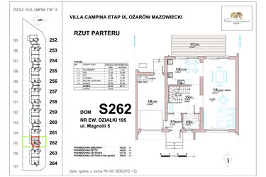 Rzut - Dom na sprzedaż 4 pokoje o powierzchni 106,5 m² - numer S262 w Villa Campina Magnolia