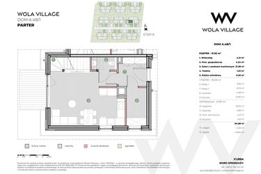 Rzut - Dom na sprzedaż 4 pokoje o powierzchni 94,88 m² - numer A.4B/1 w Wola Village
