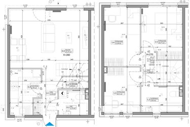 Rzut - Dom na sprzedaż 4 pokoje o powierzchni 86,01 m² - numer 7A w Zielono Mi etap VI