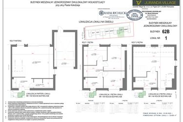 Rzut - Mieszkanie na sprzedaż 4 pokoje o powierzchni 129,88 m² - numer C1 w Juranda Village etap III