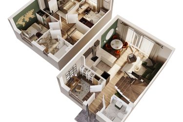 Rzut - Dom na sprzedaż 5 pokoi o powierzchni 73,26 m² - numer 11A w Osiedle Stokrotki etap 2