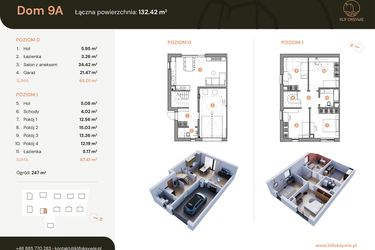Rzut - Dom na sprzedaż 5 pokoi o powierzchni 132,53 m² - numer 9a w Klif Oksywie
